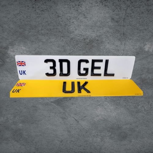 GEL NUMBER PLATES